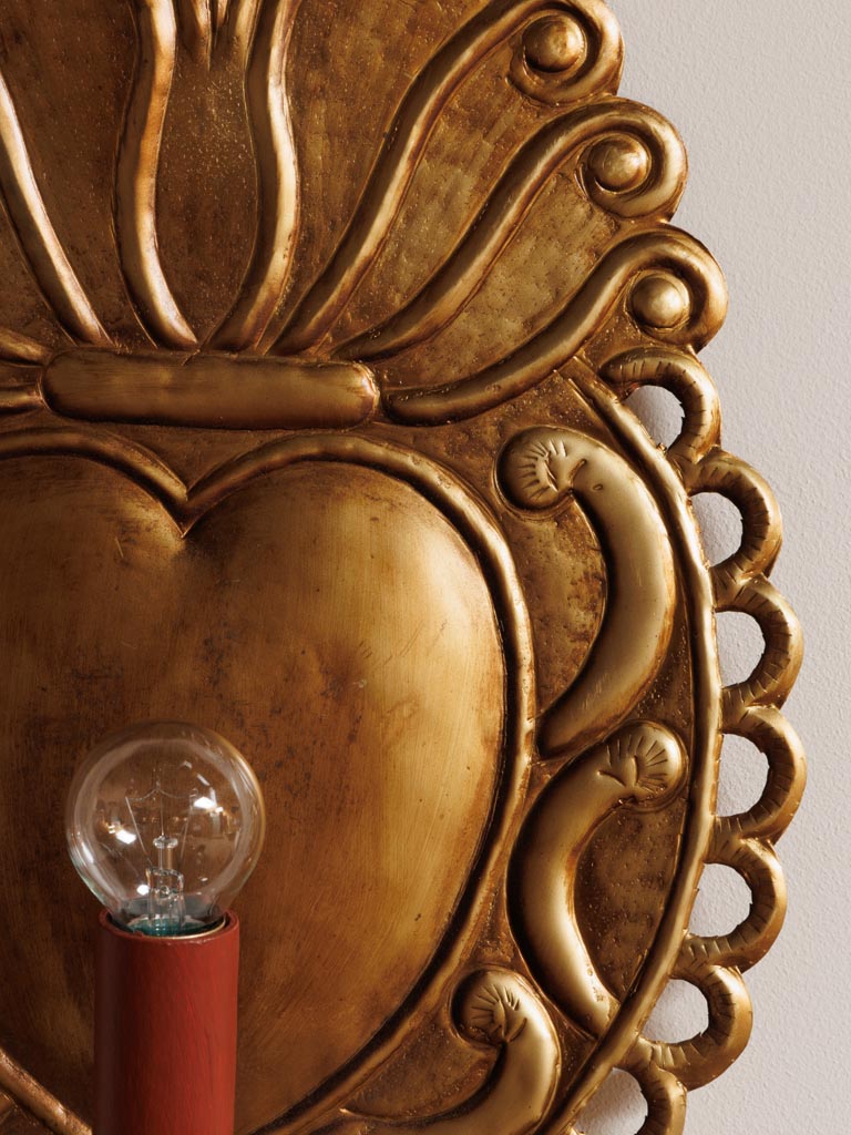 Wall light Ex-voto antique gold - 5