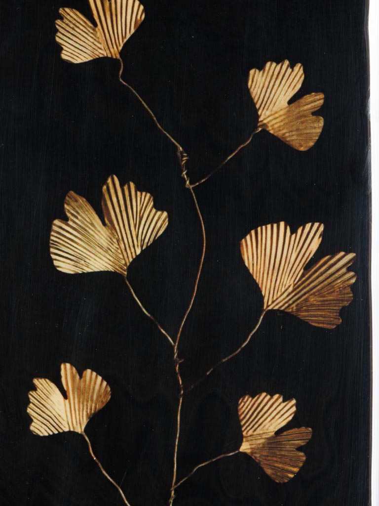 Trinket tray black and gold Ginkgo - 3