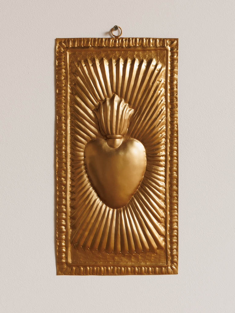 Ex-voto on golden wall plate - 1