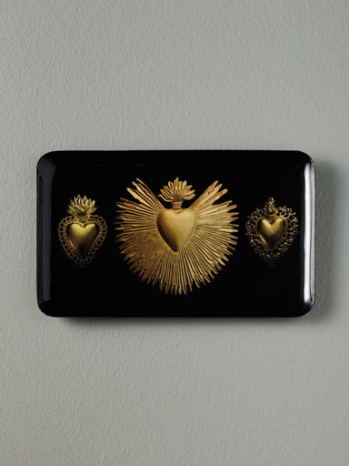 Trinket tray 3 golden Ex-voto