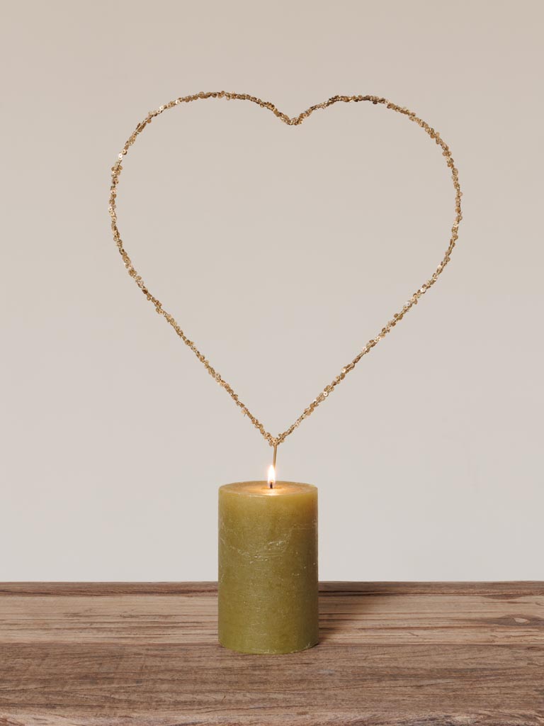 Candle pin radiant heart - 1