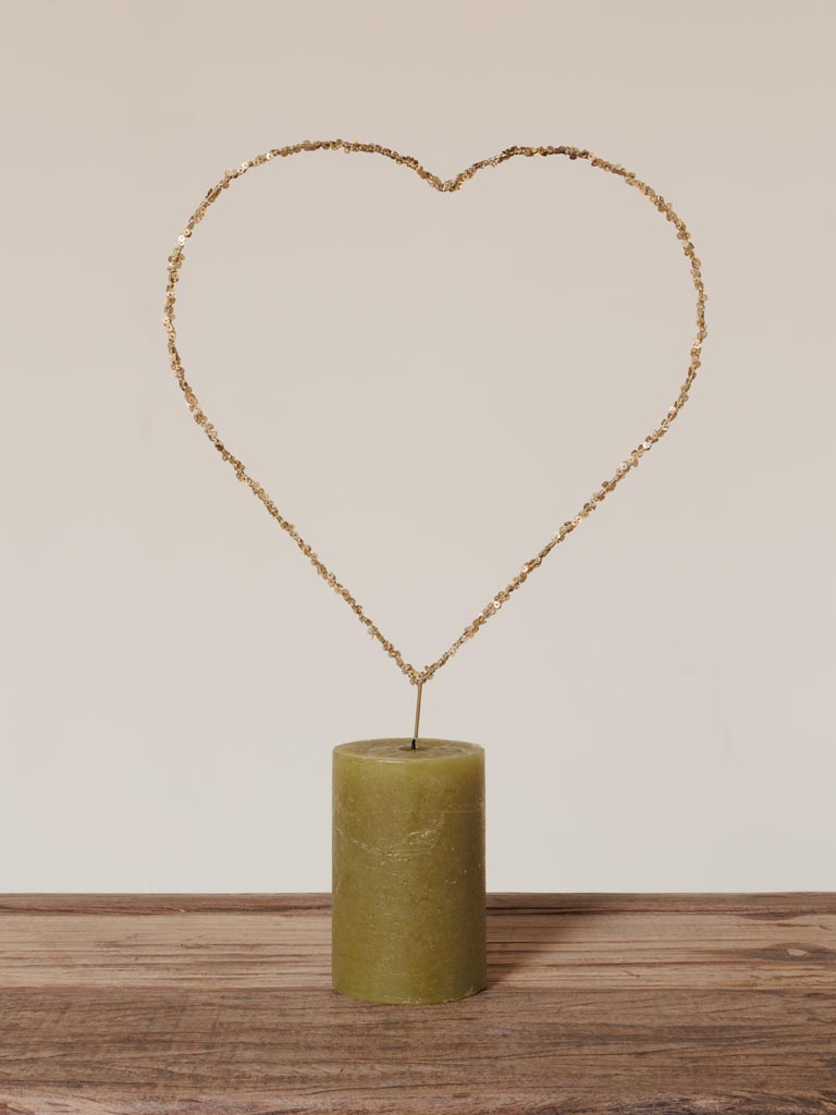 Candle pin radiant heart - 3