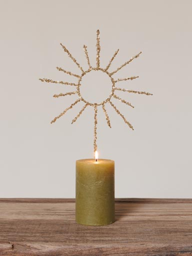 Candle pin radiant sun