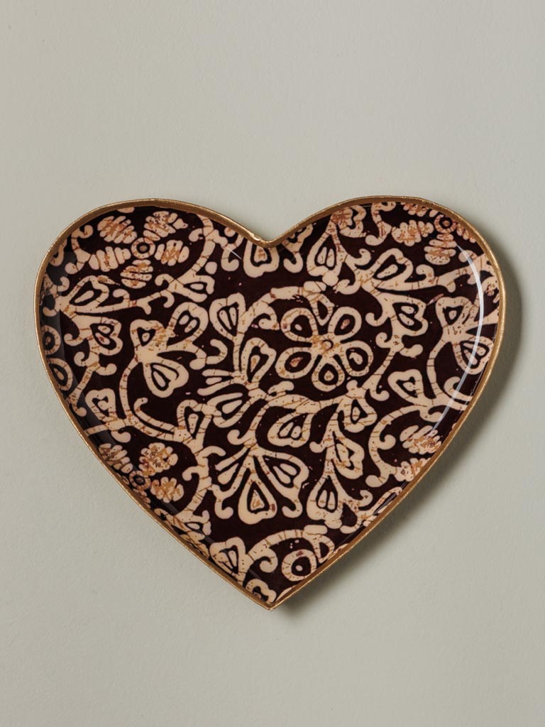 S/2 burgundy heart trays Bangalore - 3