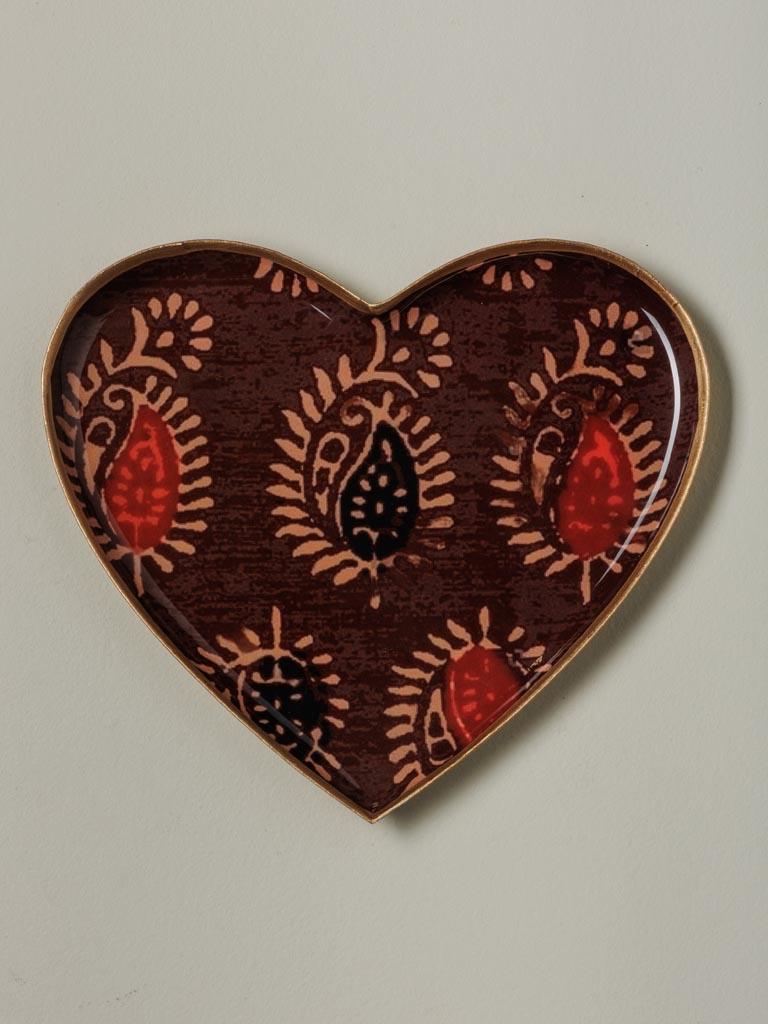 S/2 burgundy heart trays Bangalore - 4
