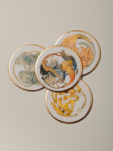 S/4 coasters Art nouveau