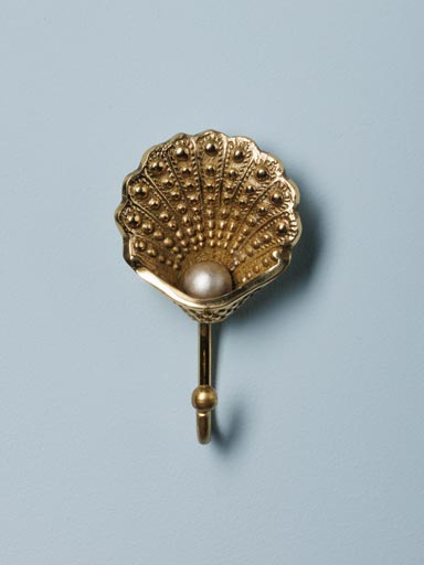 Crochet coquillage et perle