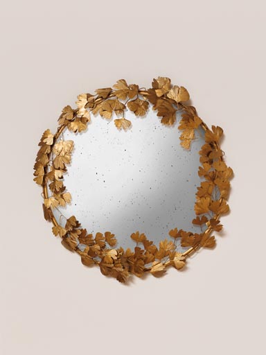 Miroir convexe feuilles de Ginkgo