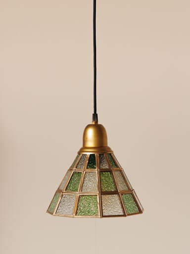 Suspension conique carrés verts Vitra
