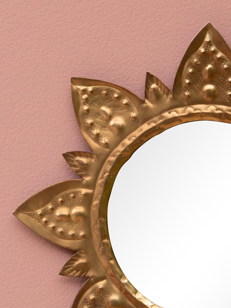 Miroir fleur antique - 3