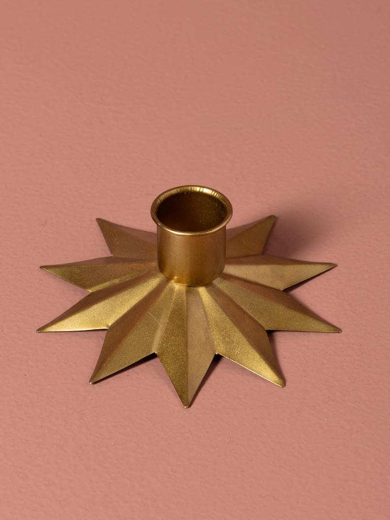 Bougeoir étoile dorée - 3