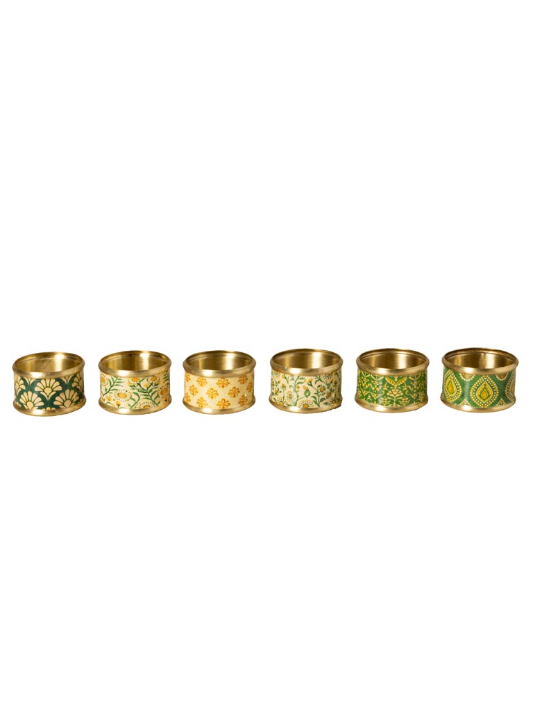 S/6 ronds de serviette verts Bangalore - 2