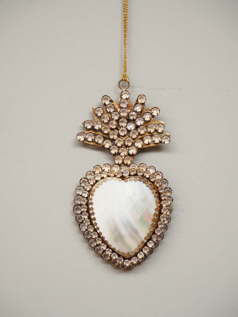 Suspension ex-voto coeur et corne - 1