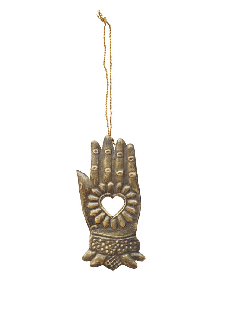 Hanging ex-voto hand ornament - 2