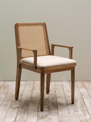 Chair with arms cane back Pablo