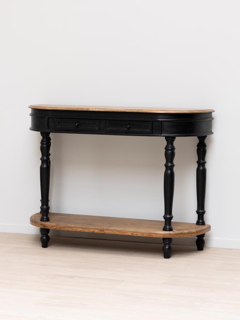 Console with low shelf black Nevermore - 4