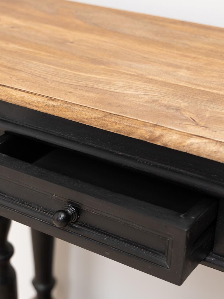 Console with low shelf black Nevermore - 2