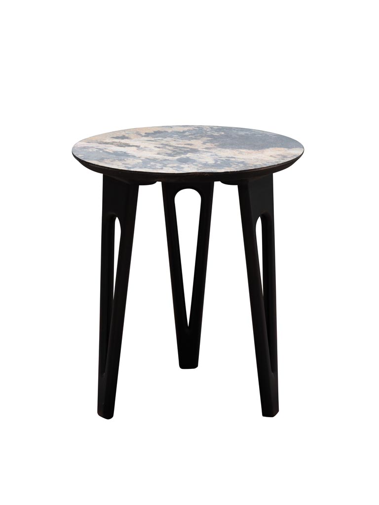 Side table Pina burnt style top - 2