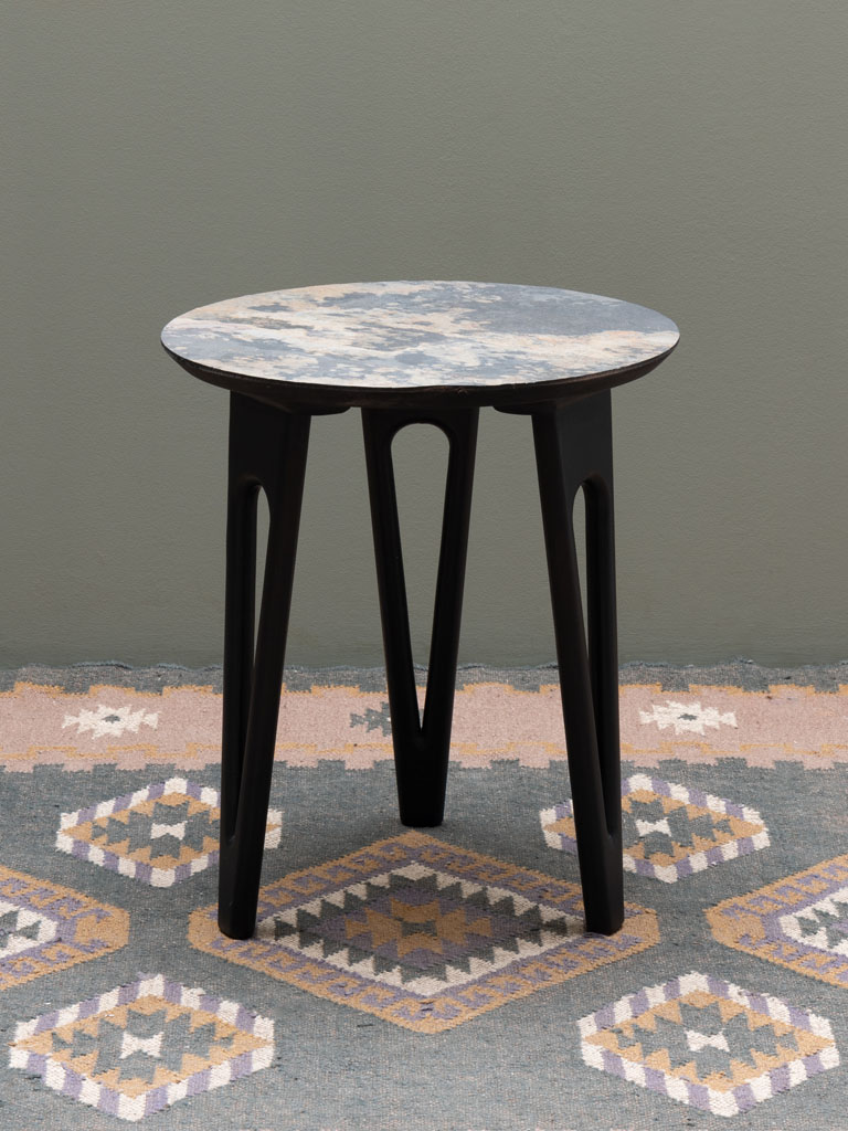 Side table Pina burnt style top - 1