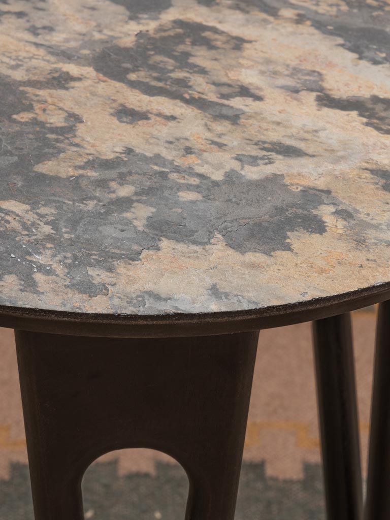 Side table Pina burnt style top - 5