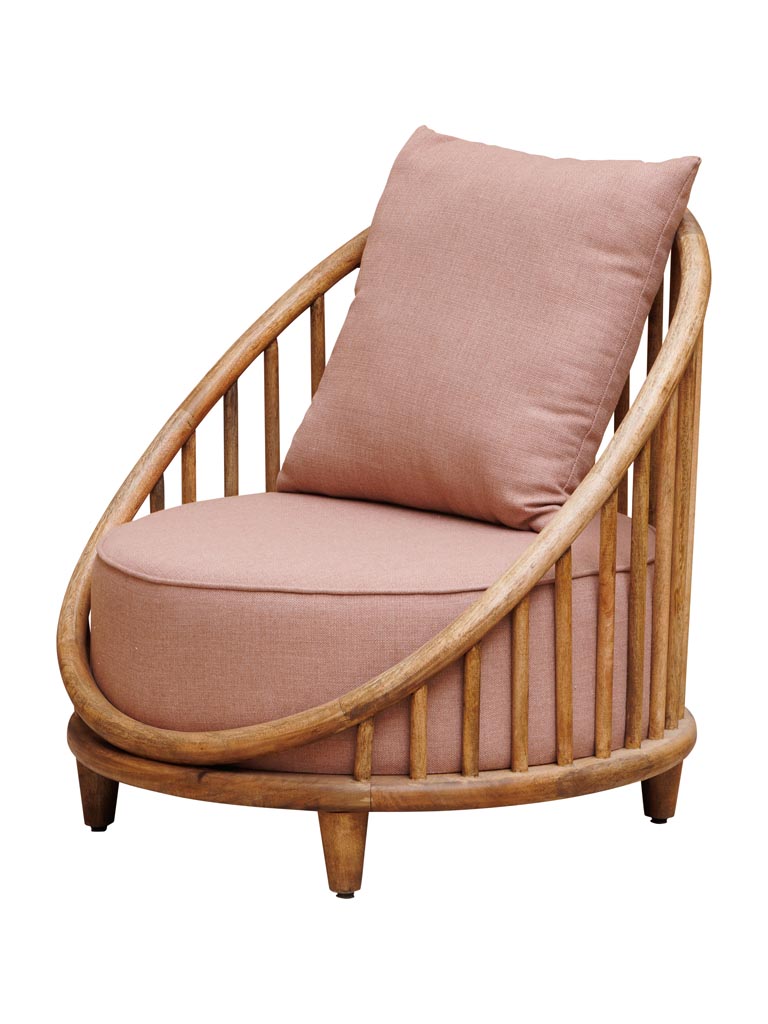Armchair pink Barro - 2