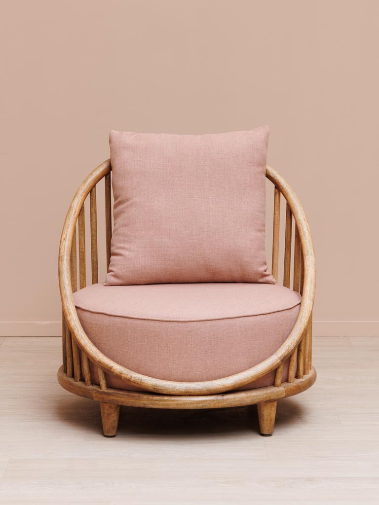 Armchair pink Barro - 3