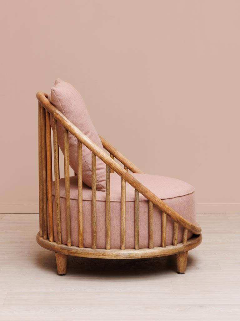 Armchair pink Barro - 5