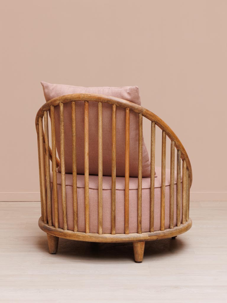Armchair pink Barro - 4