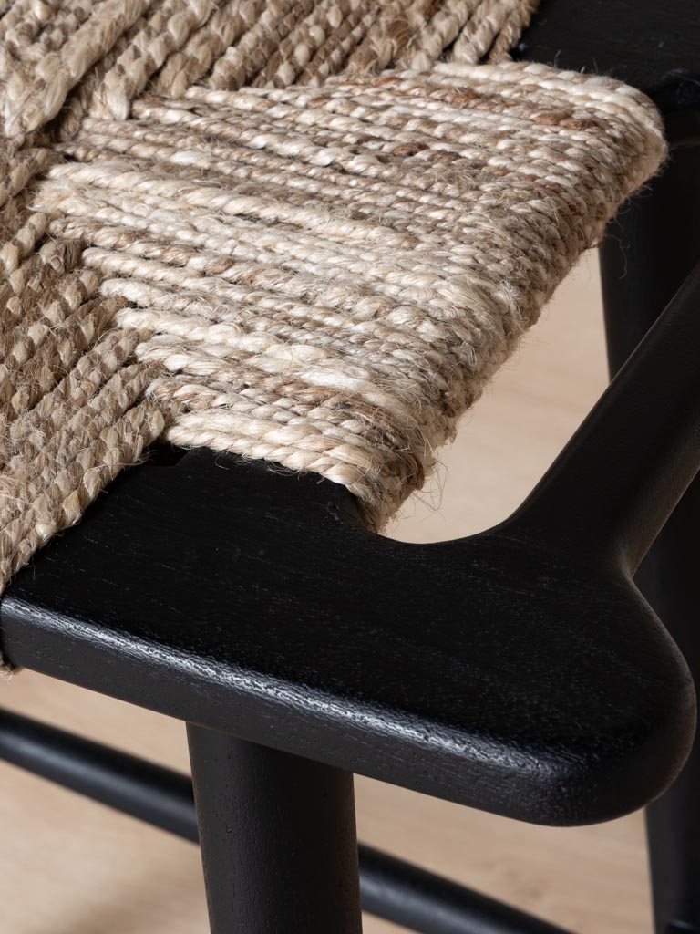 Braided whool bar stool Ovira - 6