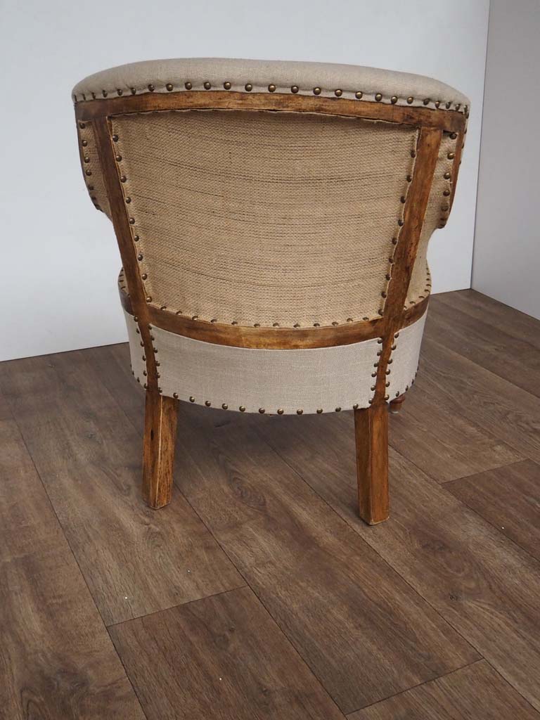 Beige armchair Valbelle - 4