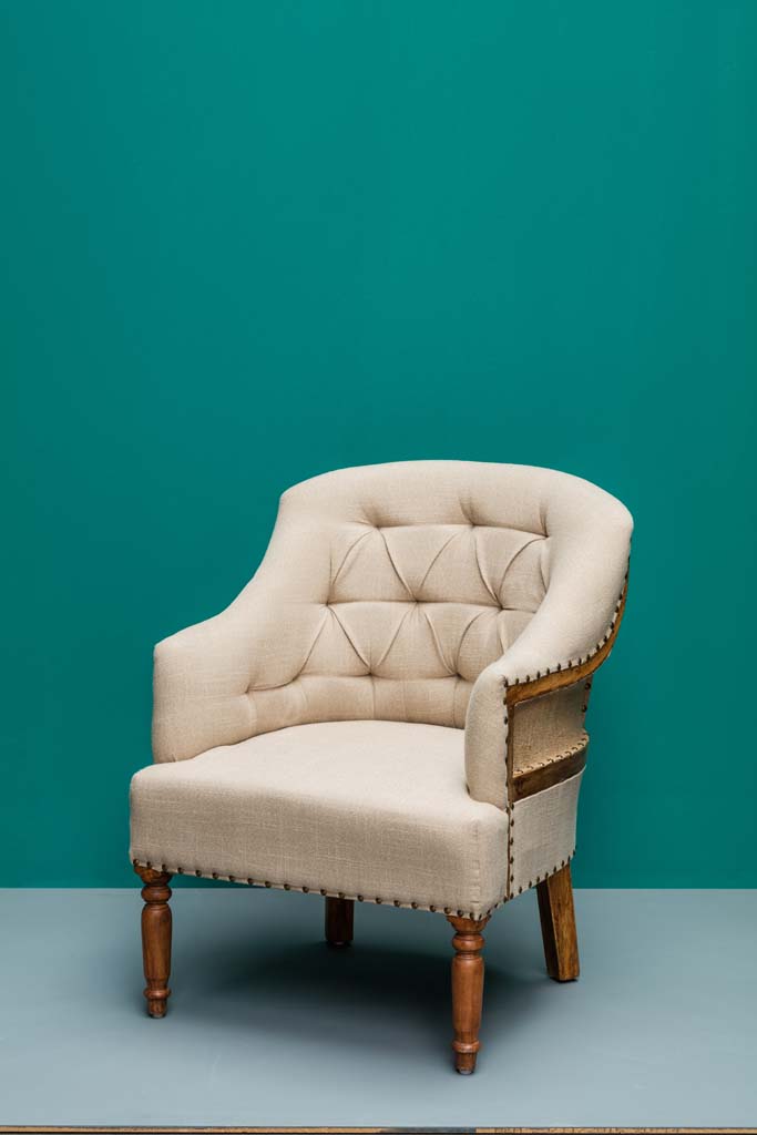 Beige armchair Valbelle - 7