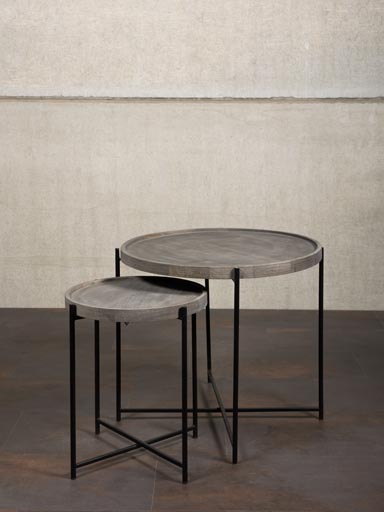 S/2 side tables grey