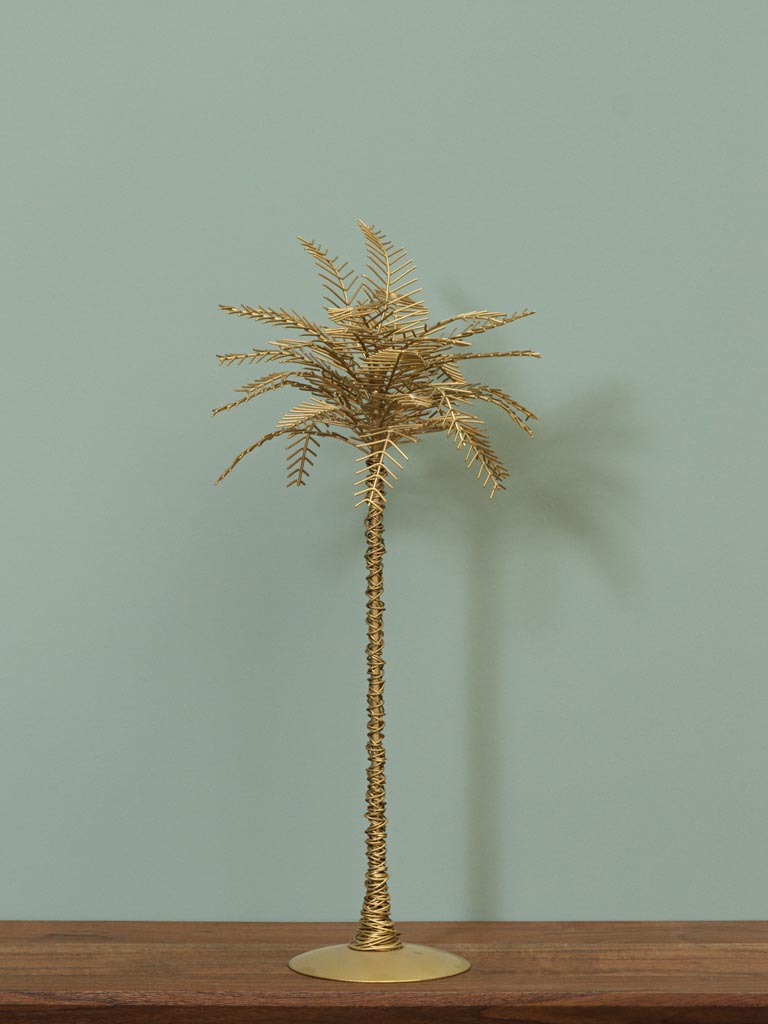 Golden decorative palm tree 45cm - 1