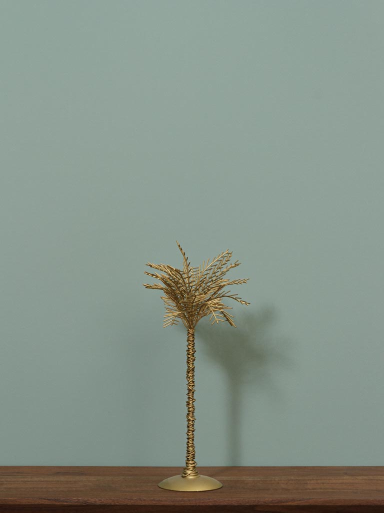 Golden decorative palm tree 38cm - 1