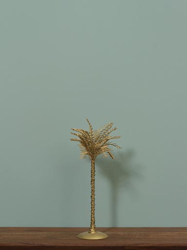 Golden decorative palm tree 38cm