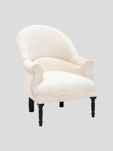 Fauteuil bouclé Venezia