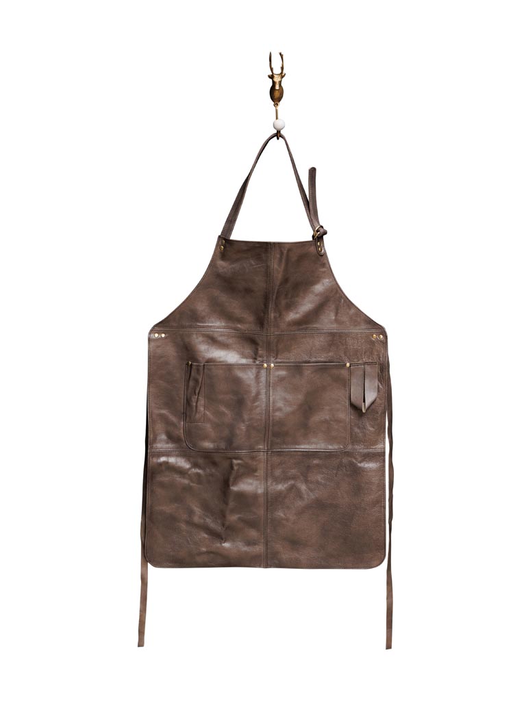 Leather apron grey Bubba - 2