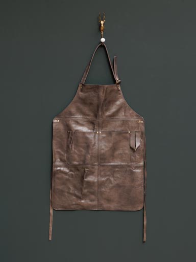 Leather apron grey Bubba