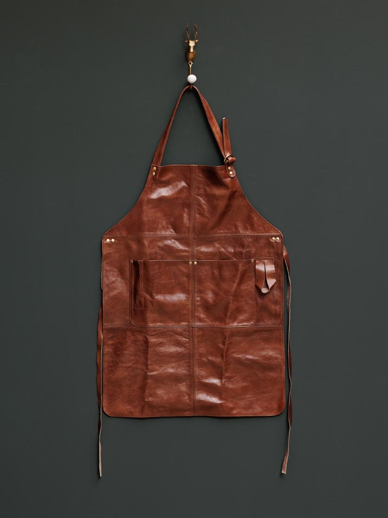 Leather apron brown Bubba - 1