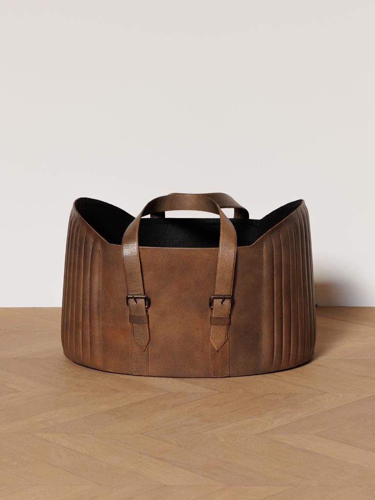 S/2 leather baskets Texan - 6