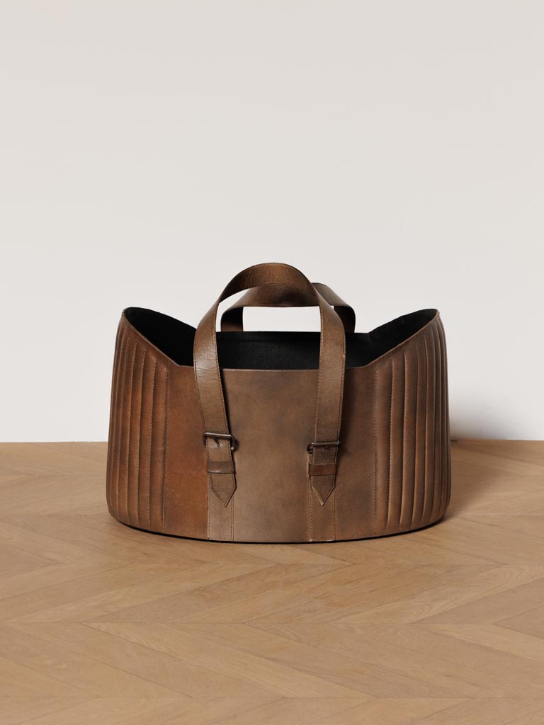 S/2 leather baskets Texan - 7