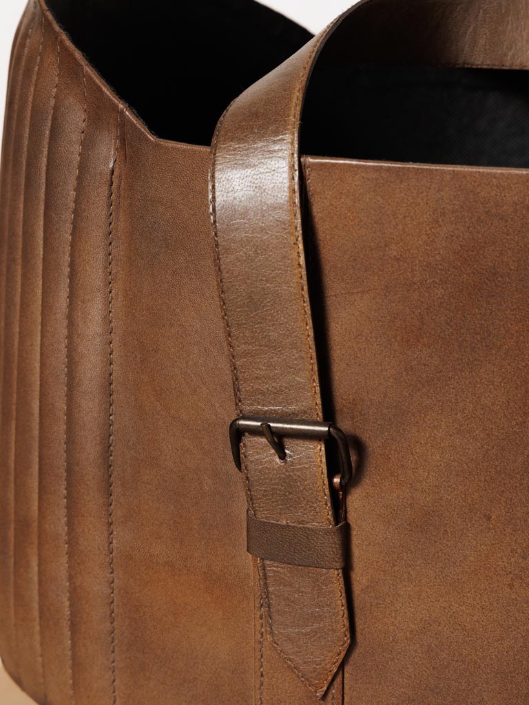 S/2 leather baskets Texan - 2