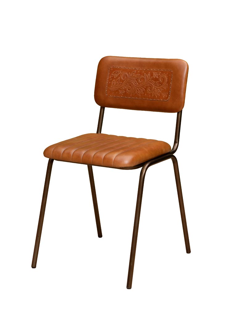 Chair with flower details Country - 2