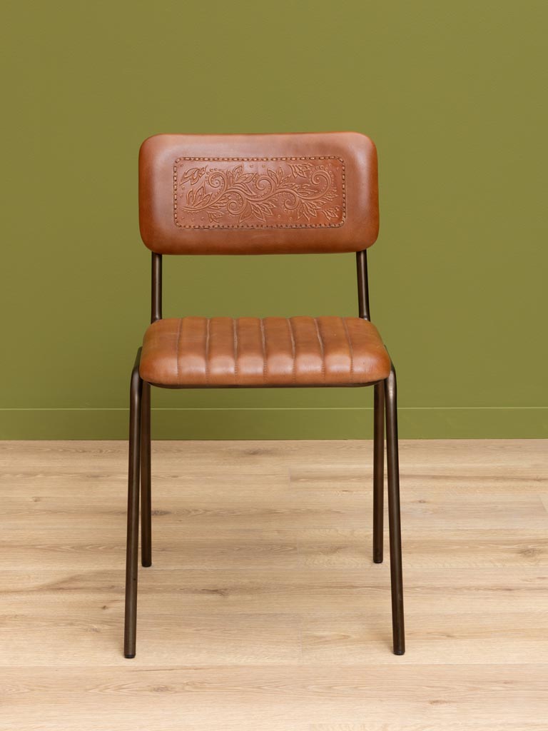 Chair with flower details Country - 5