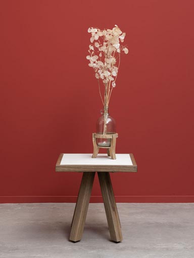 Small square concrete style top table Ibiza