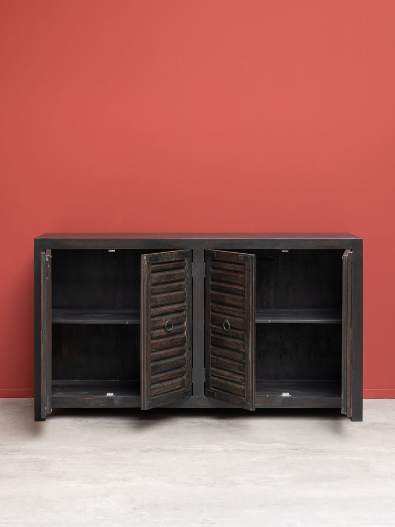 Dark sideboard shutter doors Oriel - 7