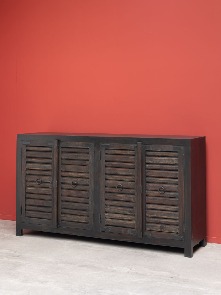 Dark sideboard shutter doors Oriel - 6