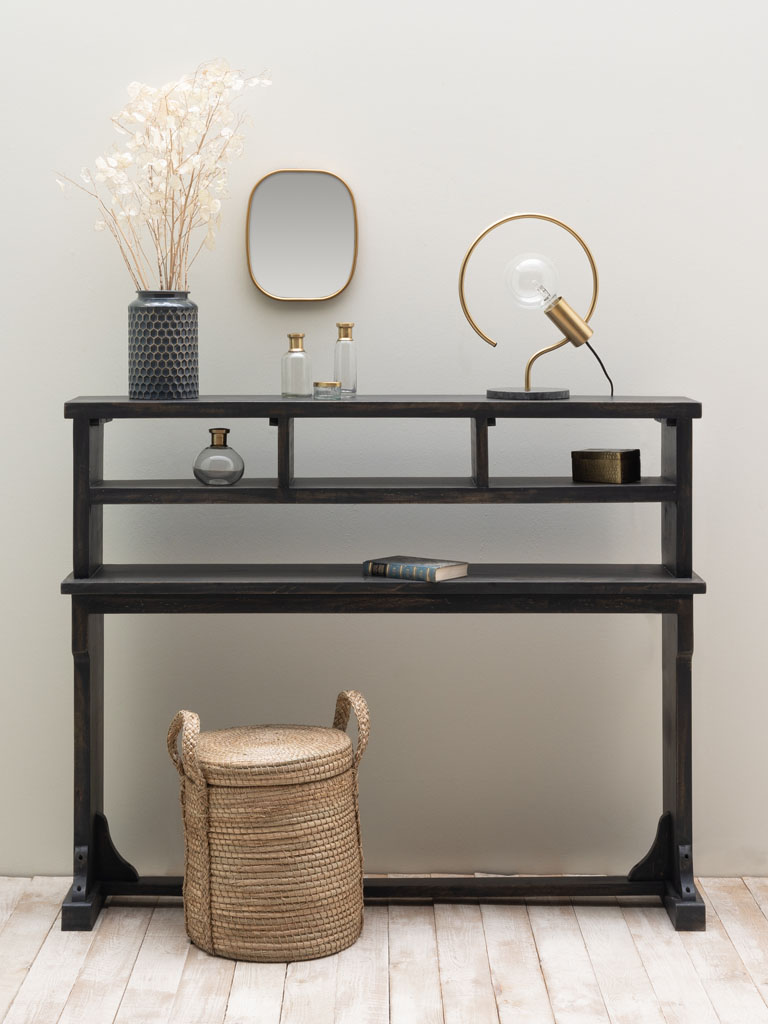 High black console with compartments - 1