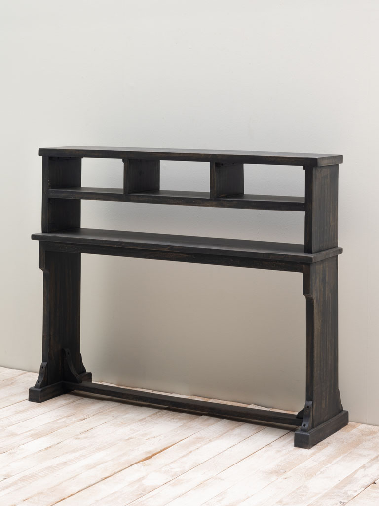 High black console with compartments - 3