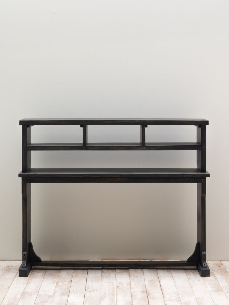 High black console with compartments - 4